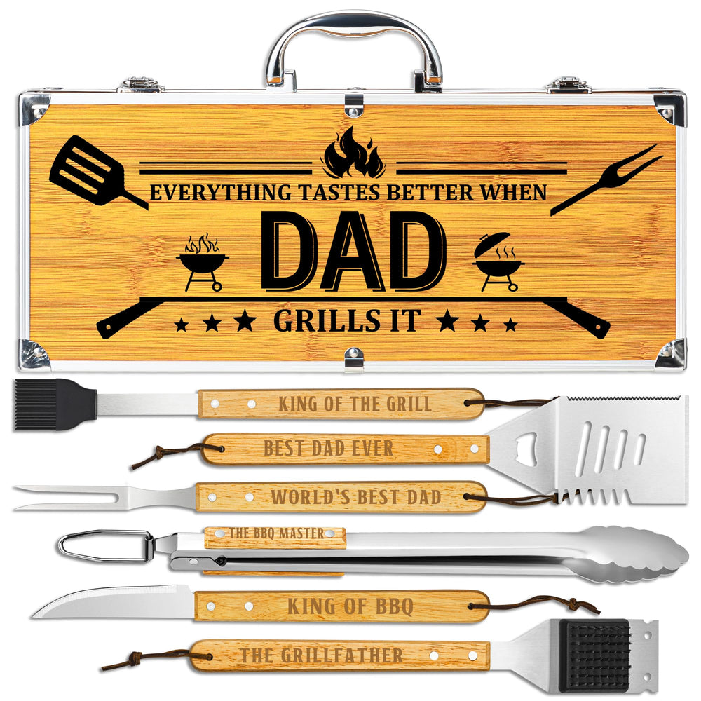 LEWARAN BBQ Grilling Accessories Kit full set view