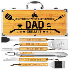 LEWARAN BBQ Grilling Accessories Kit full set view