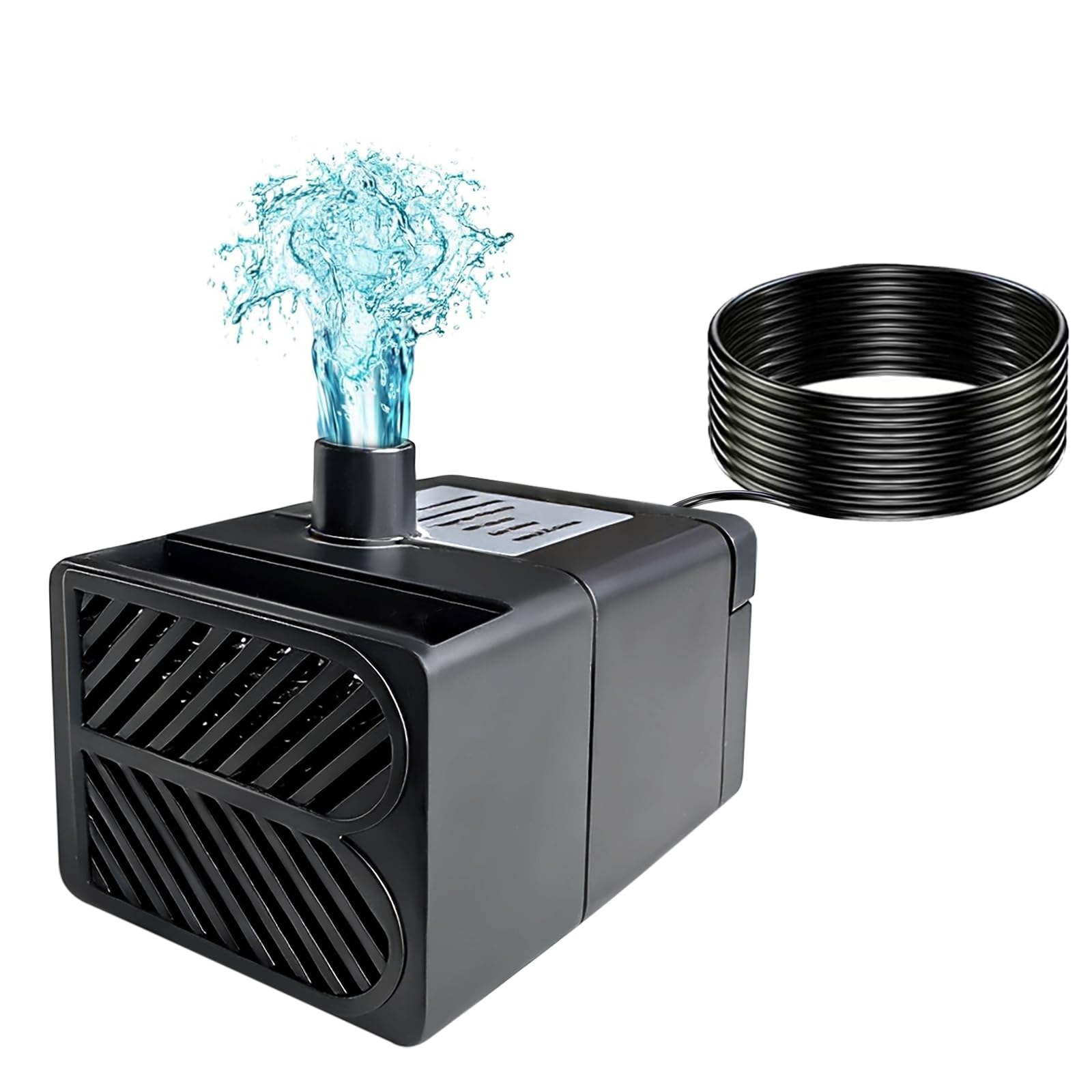 Lewisia BP200 water pump front view, compact size