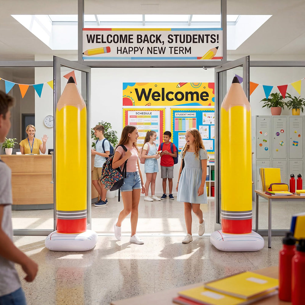 Leyndo 6 ft inflatable pencil decoration side view