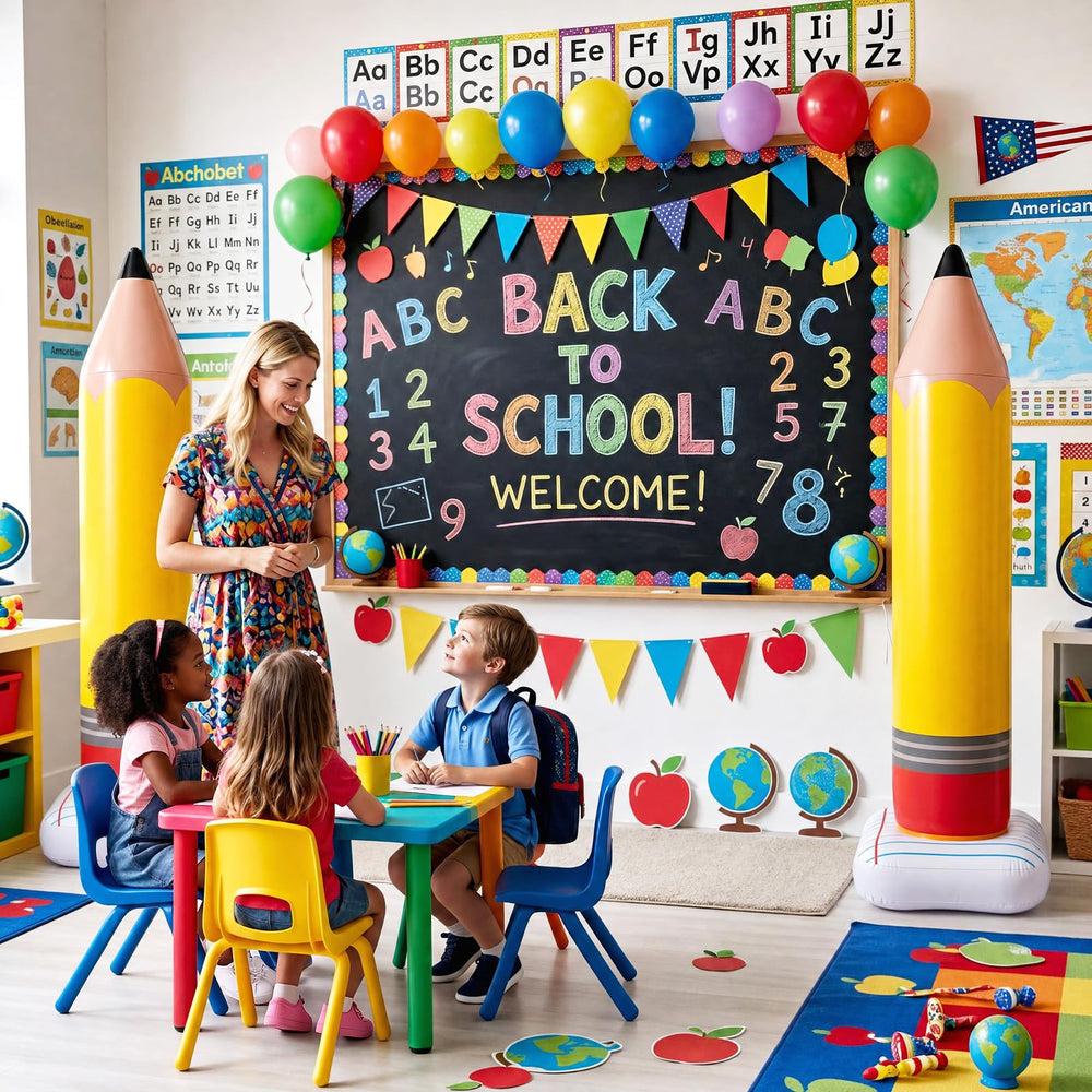 Leyndo inflatable pencil decoration with easy inflation port