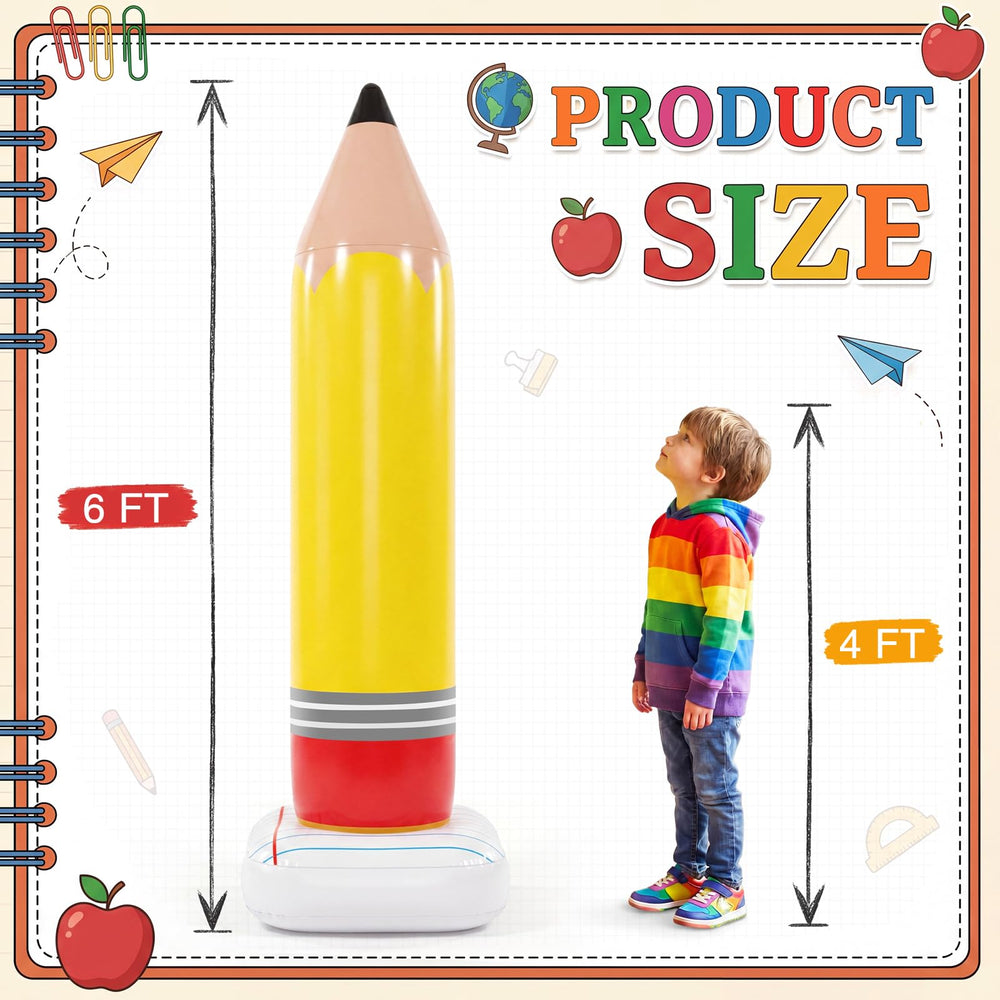 Leyndo inflatable pencil with sturdy water-filled base