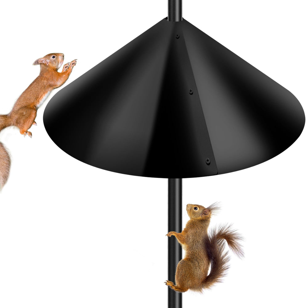 Lezcufer Squirrel Proof Baffle 16 inch black front view