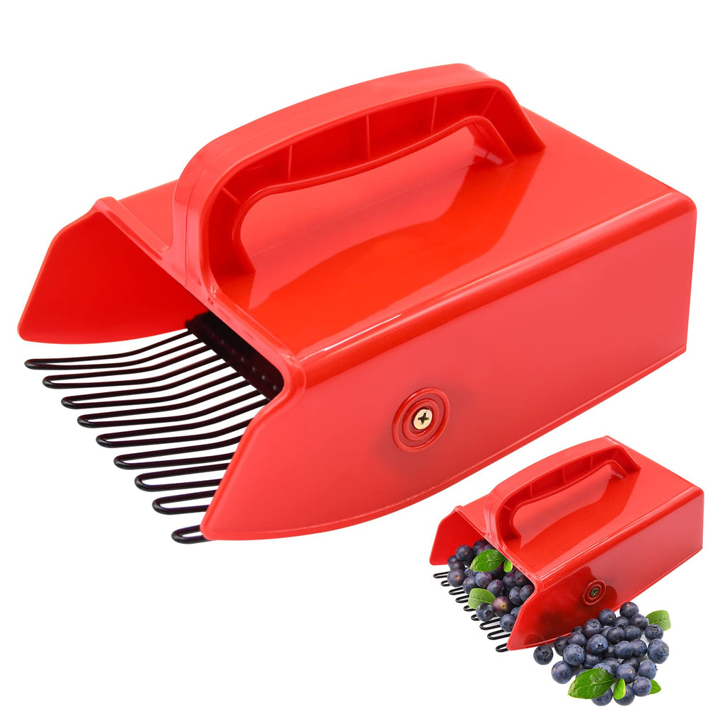 LFSEMINI Berry Picker front view with red ergonomic handle