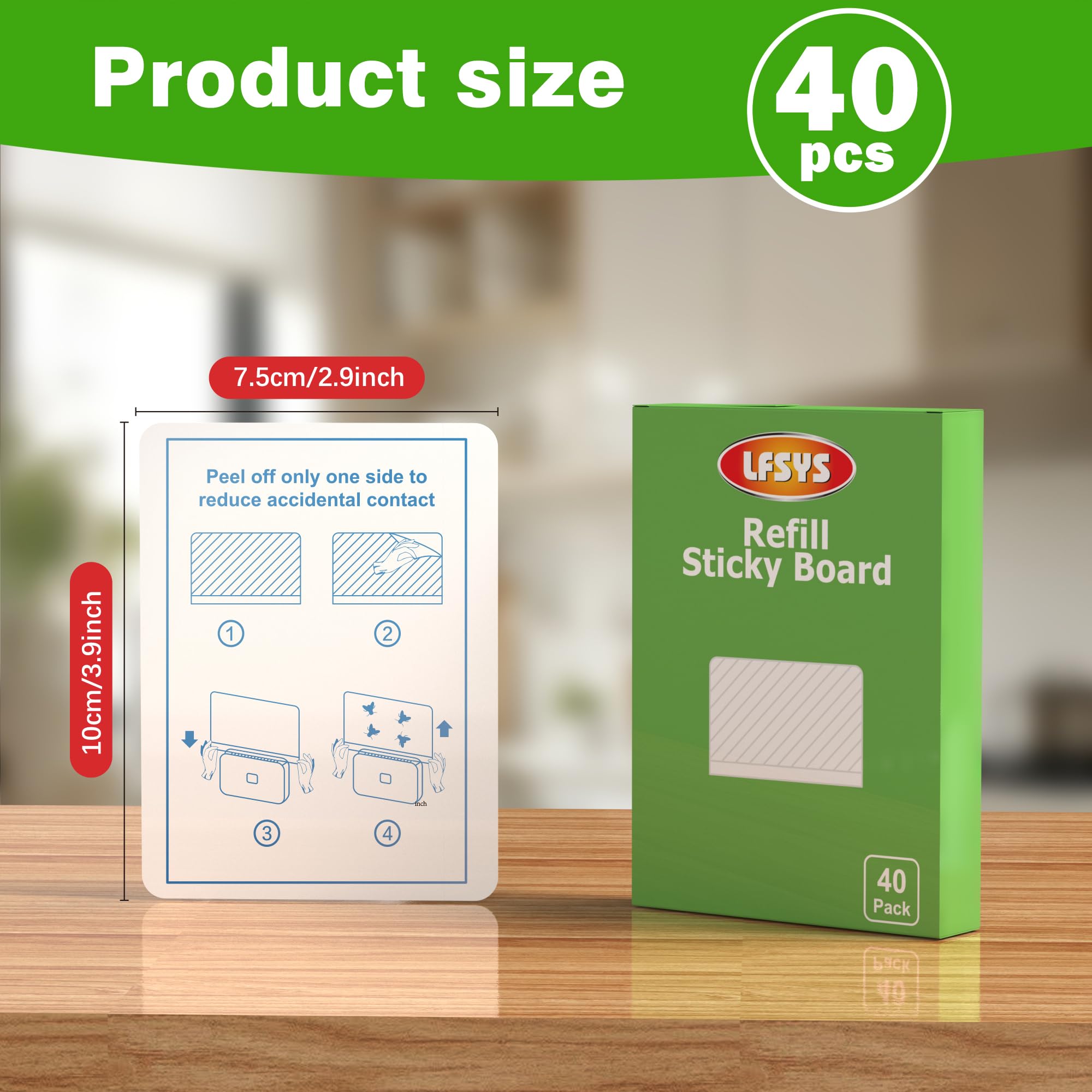LFSYS sticky cards displayed with a fly trap