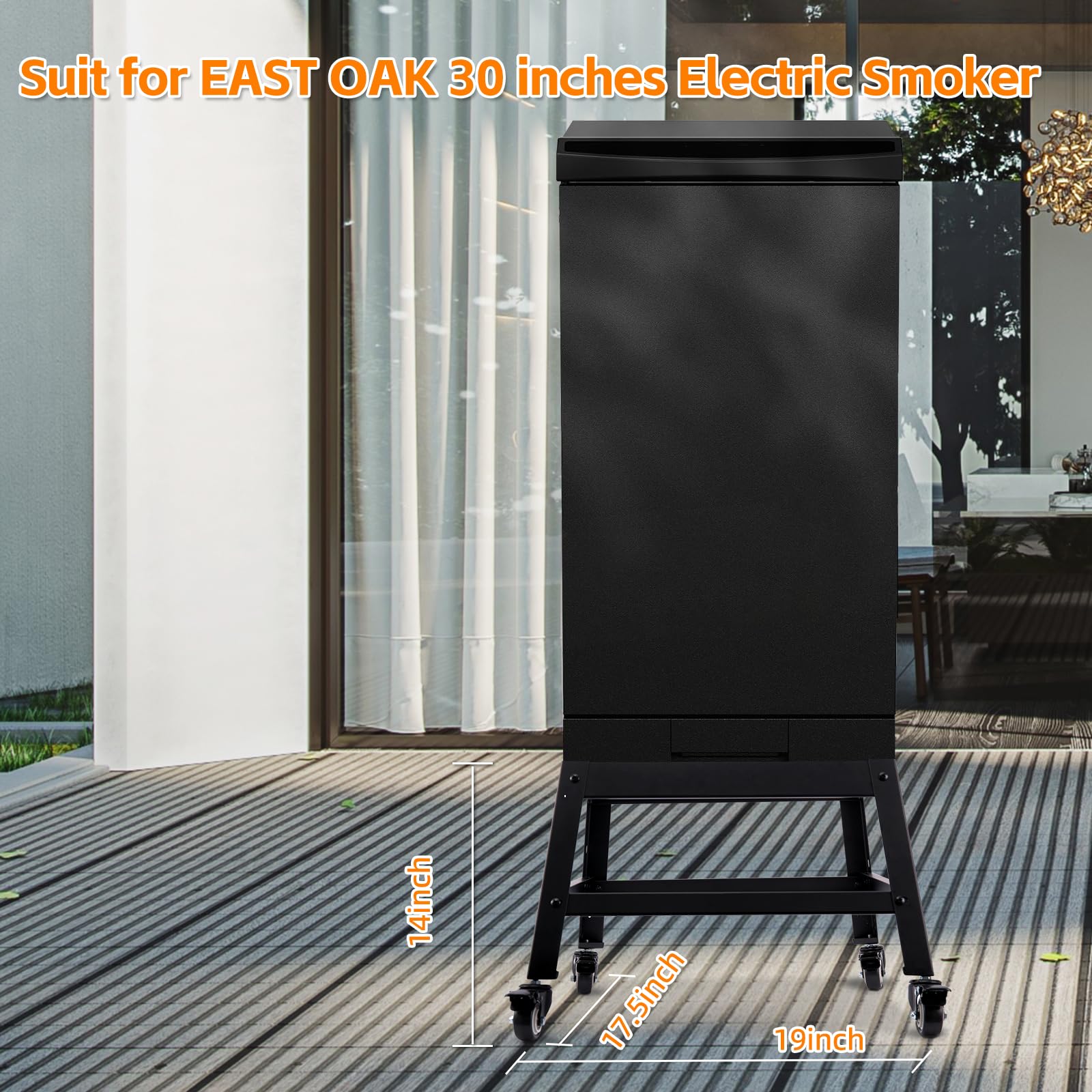 LGBWTUS Mobile Stand for EAST OAK Electric Smoker with wheels