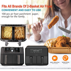 LHSHAD Air Fryer Liner stack showing multiple sheets