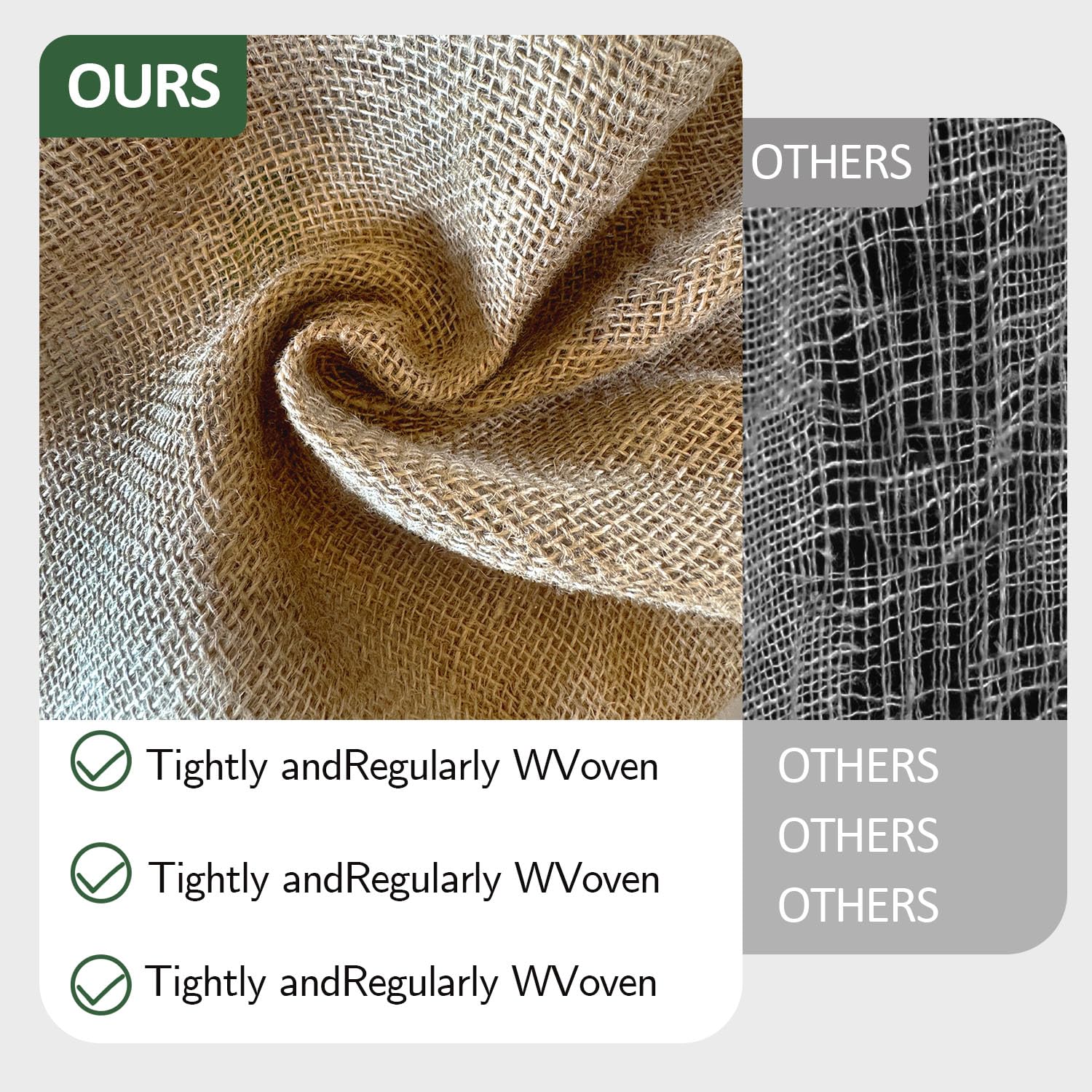 Liaycco burlap fabric used as tree wrap