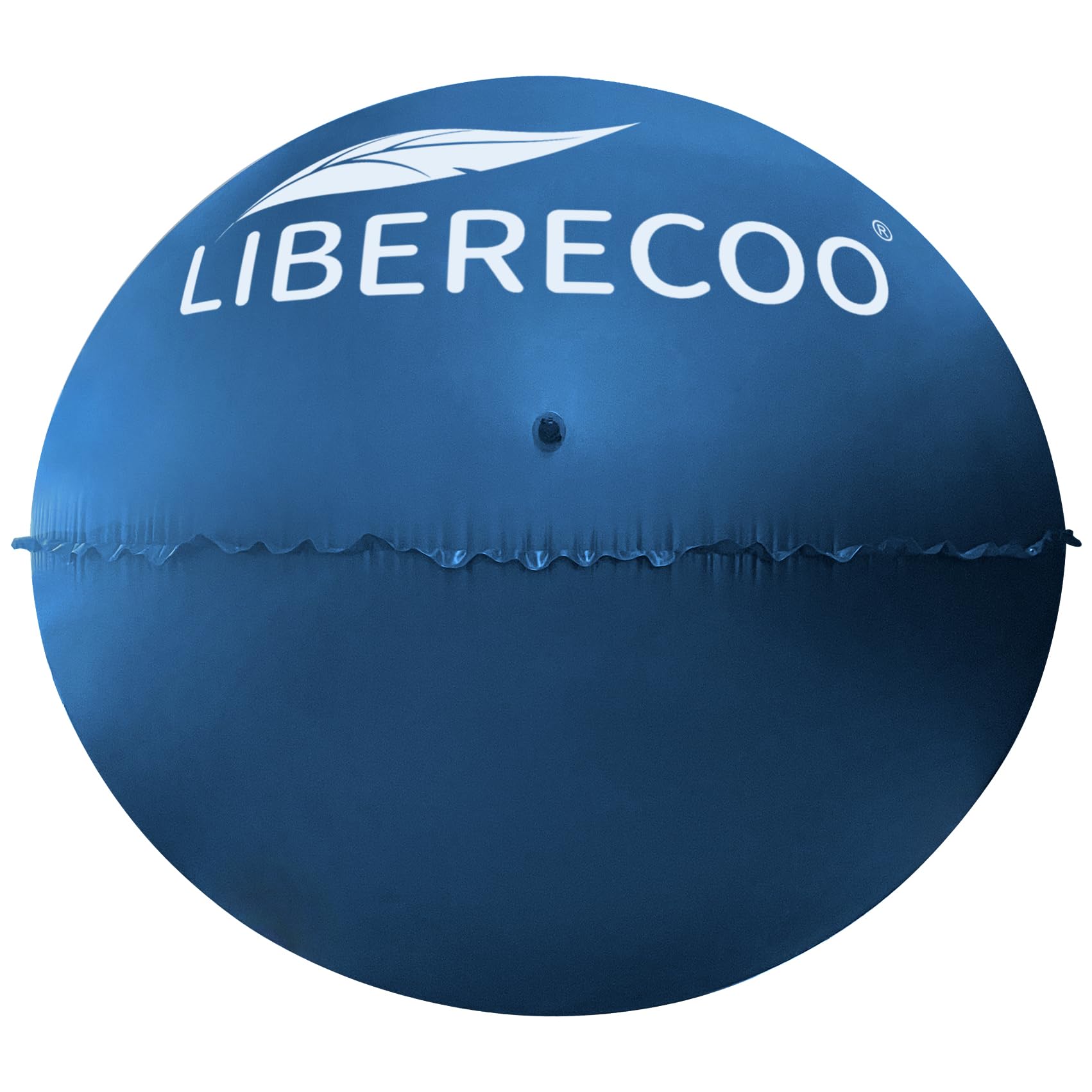 LIBERECOO 6FT round pool pillow blue model front view