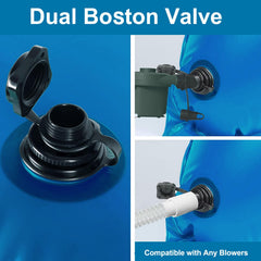 LIBERECOO Pool Pillow showing grommets for easy centering