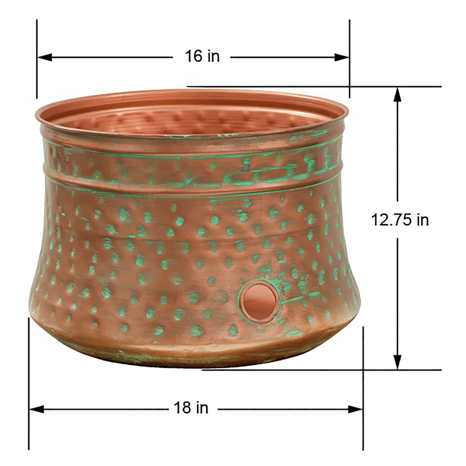 Liberty Garden 1917 Hose Pot with garden tools inside