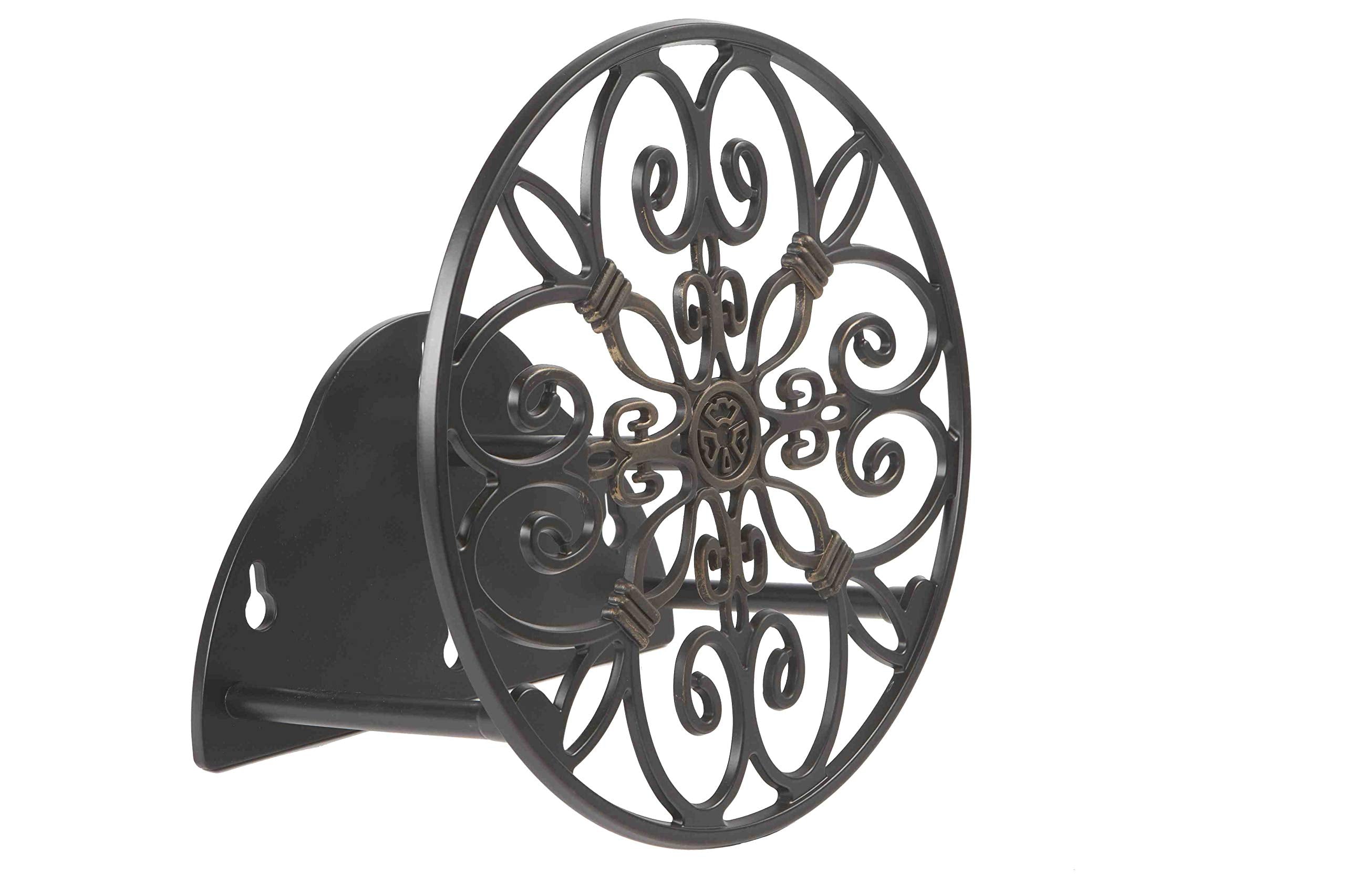 Liberty Garden Hose Butler side view showing aluminum construction