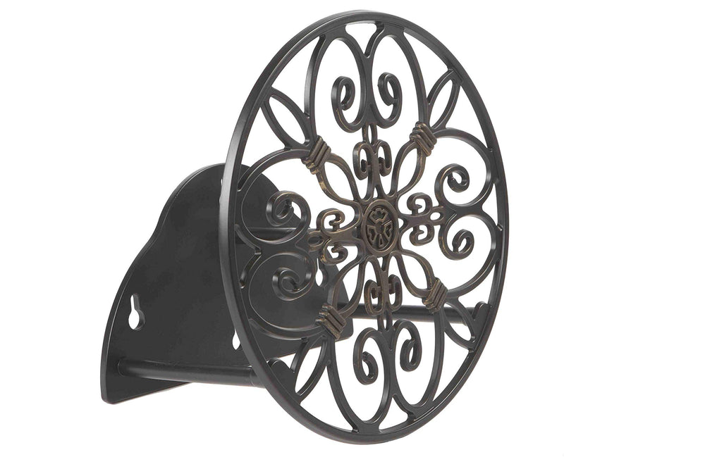 Liberty Garden Hose Butler side view showing aluminum construction