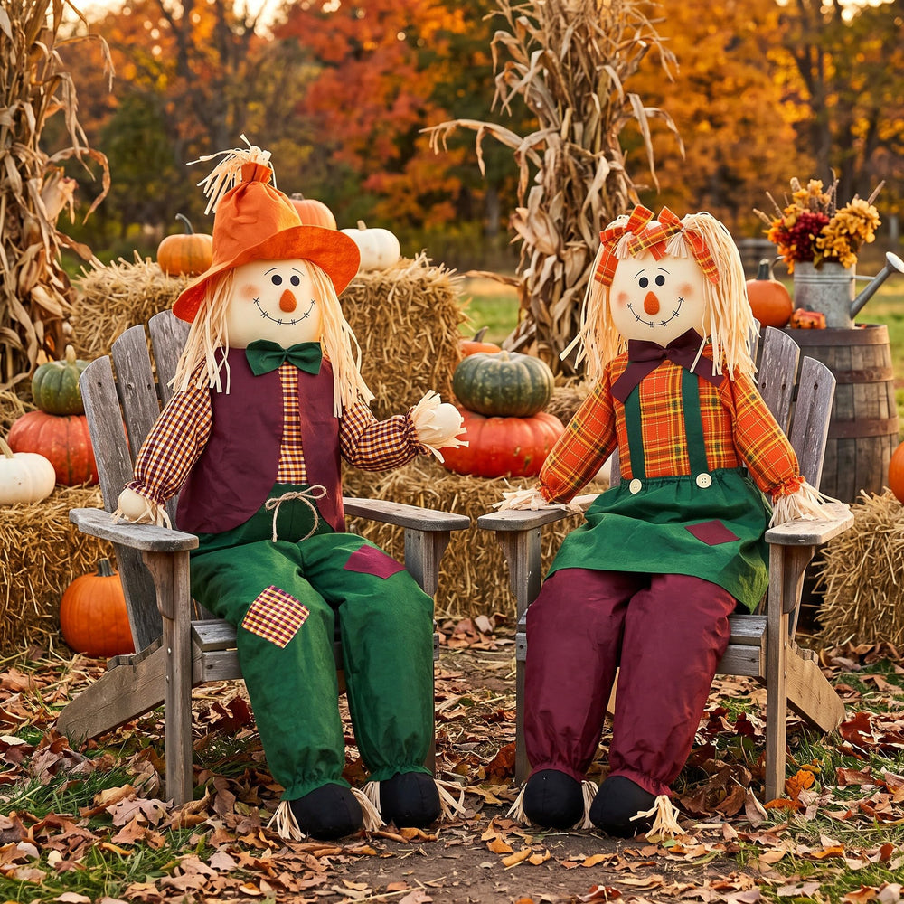 Libima scarecrow close-up of smiling face