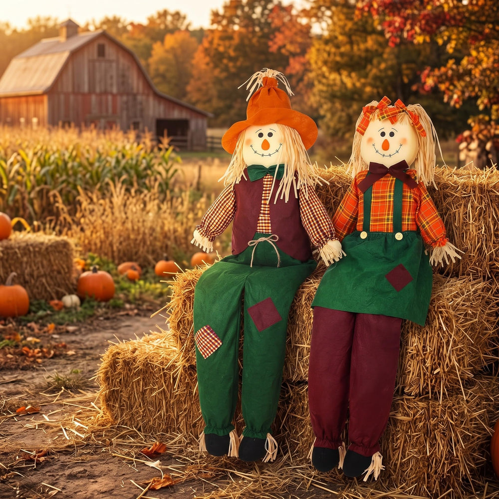 Libima scarecrow displaying flexible arms