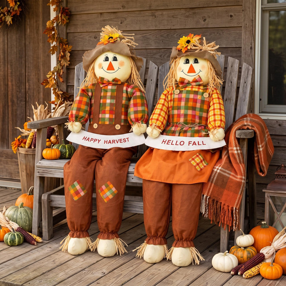 Libima scarecrow dressed for Halloween decoration