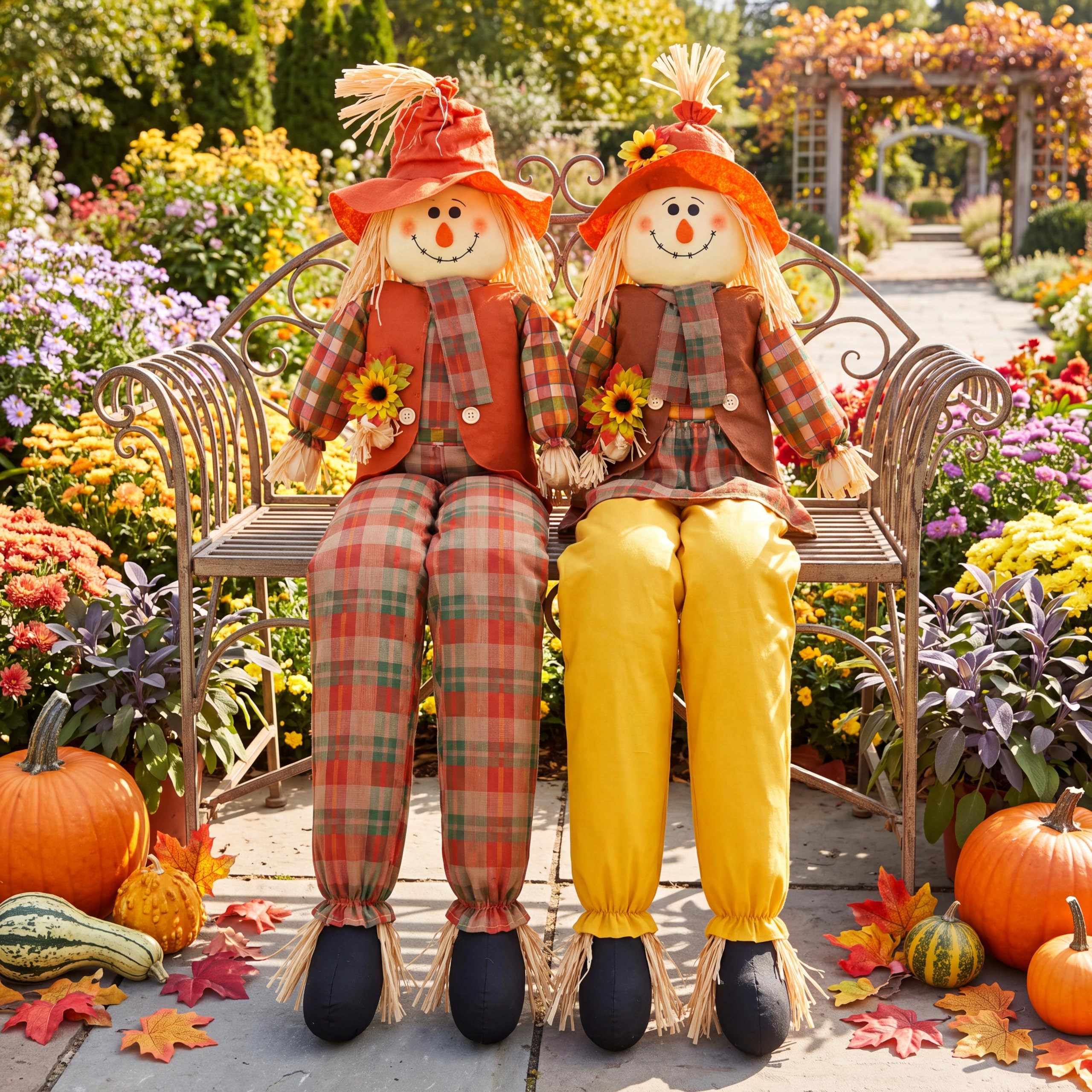 Libima scarecrow dressed for Halloween decoration