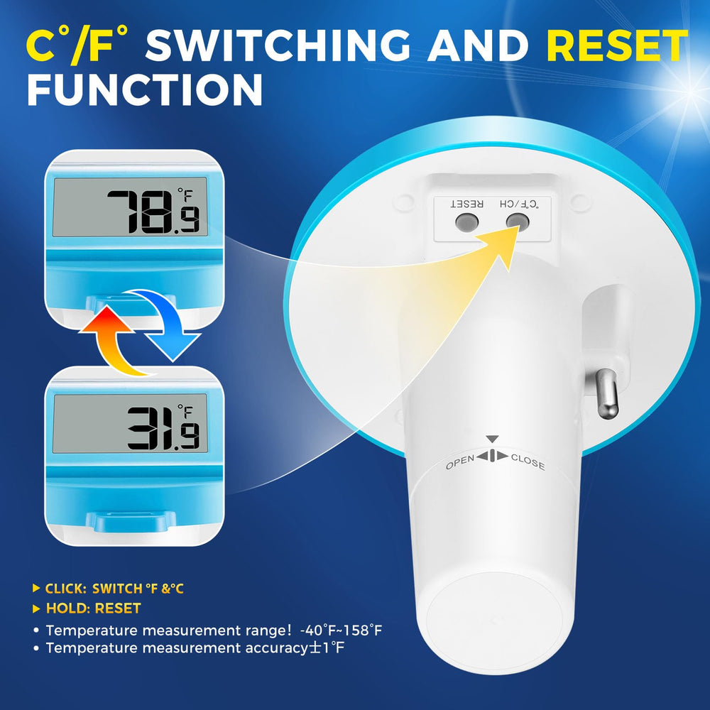 LICHI Solar Wireless Floating Pool Thermometer with rope