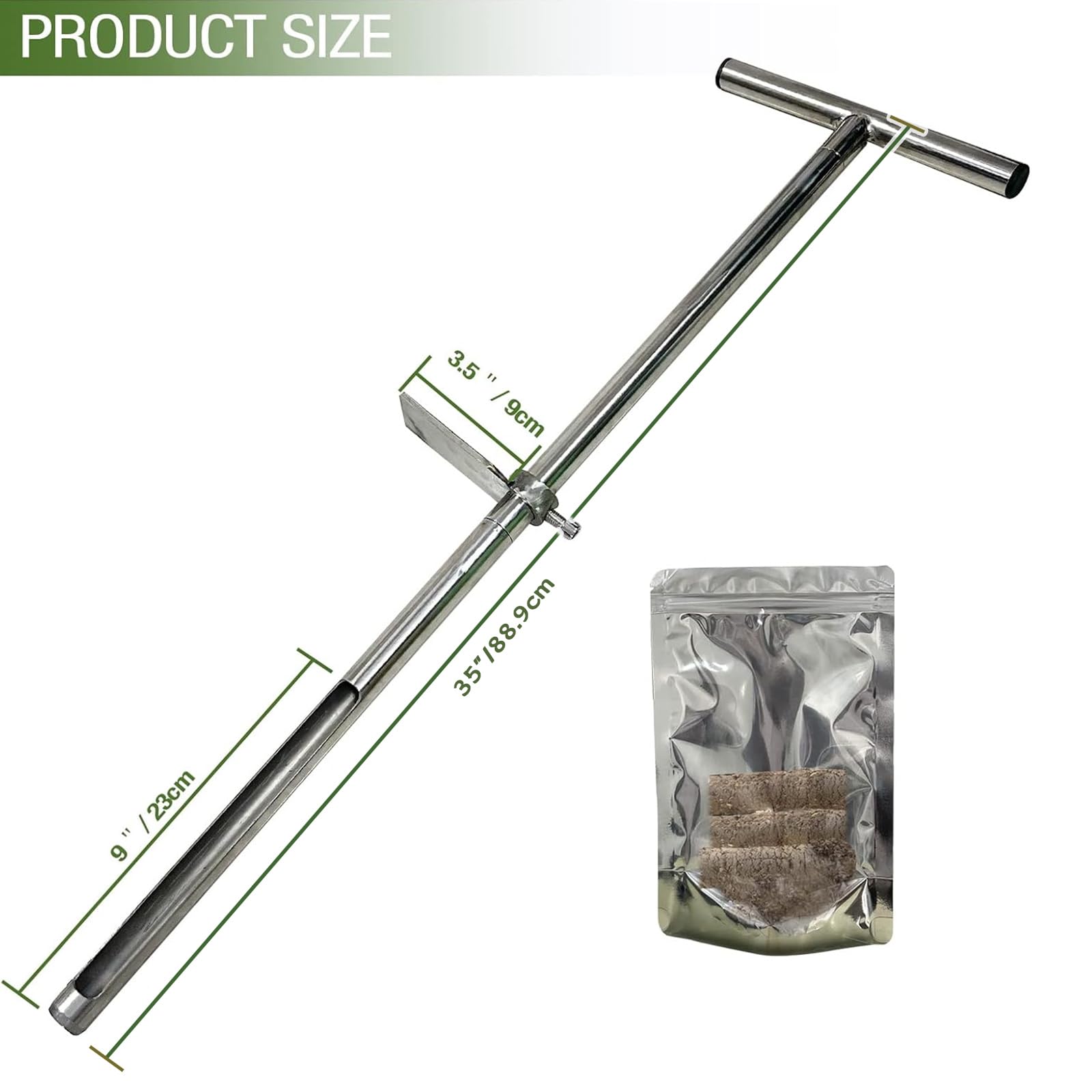 Lichtund soil probe in use on loose soil