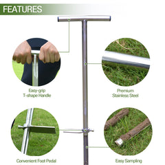 Lichtund soil probe with two reusable sample bags