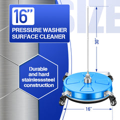 LidoDola pressure washer surface cleaner with extension wands