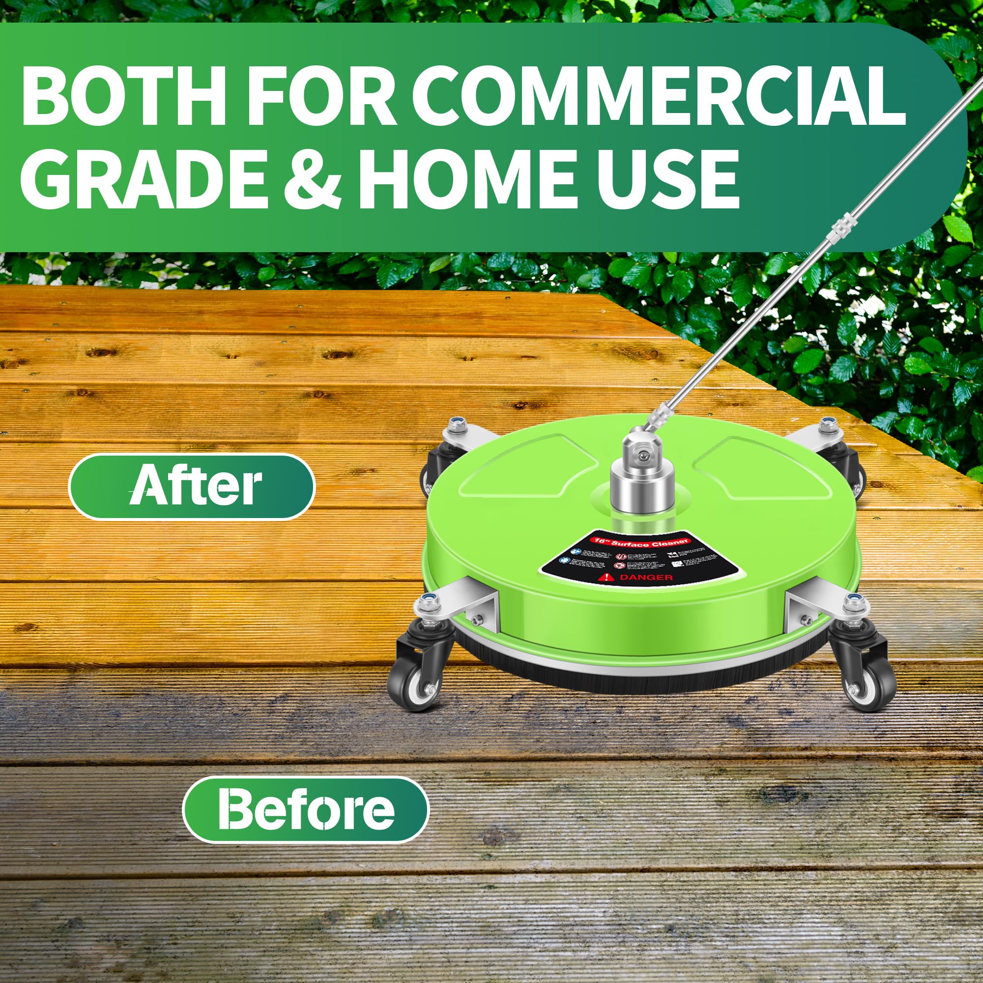 LidoDola surface cleaner showcasing universal wheels for easy maneuvering