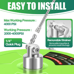 LidoDola surface cleaner showing stainless steel structure and heavy-duty bearing