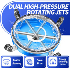 LidoDola surface cleaner with dual spinning nozzles