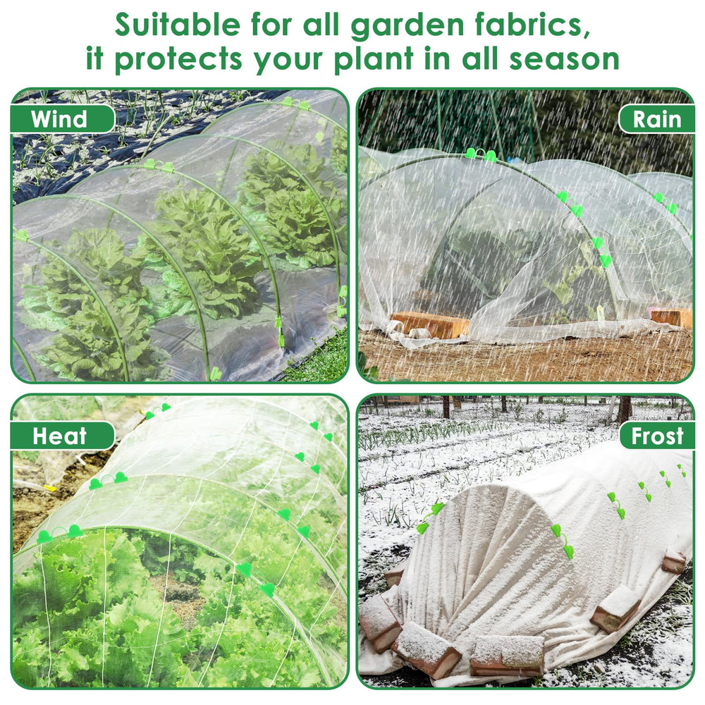 LifeisLuck Garden Hoops showing anti-bird netting compatibility