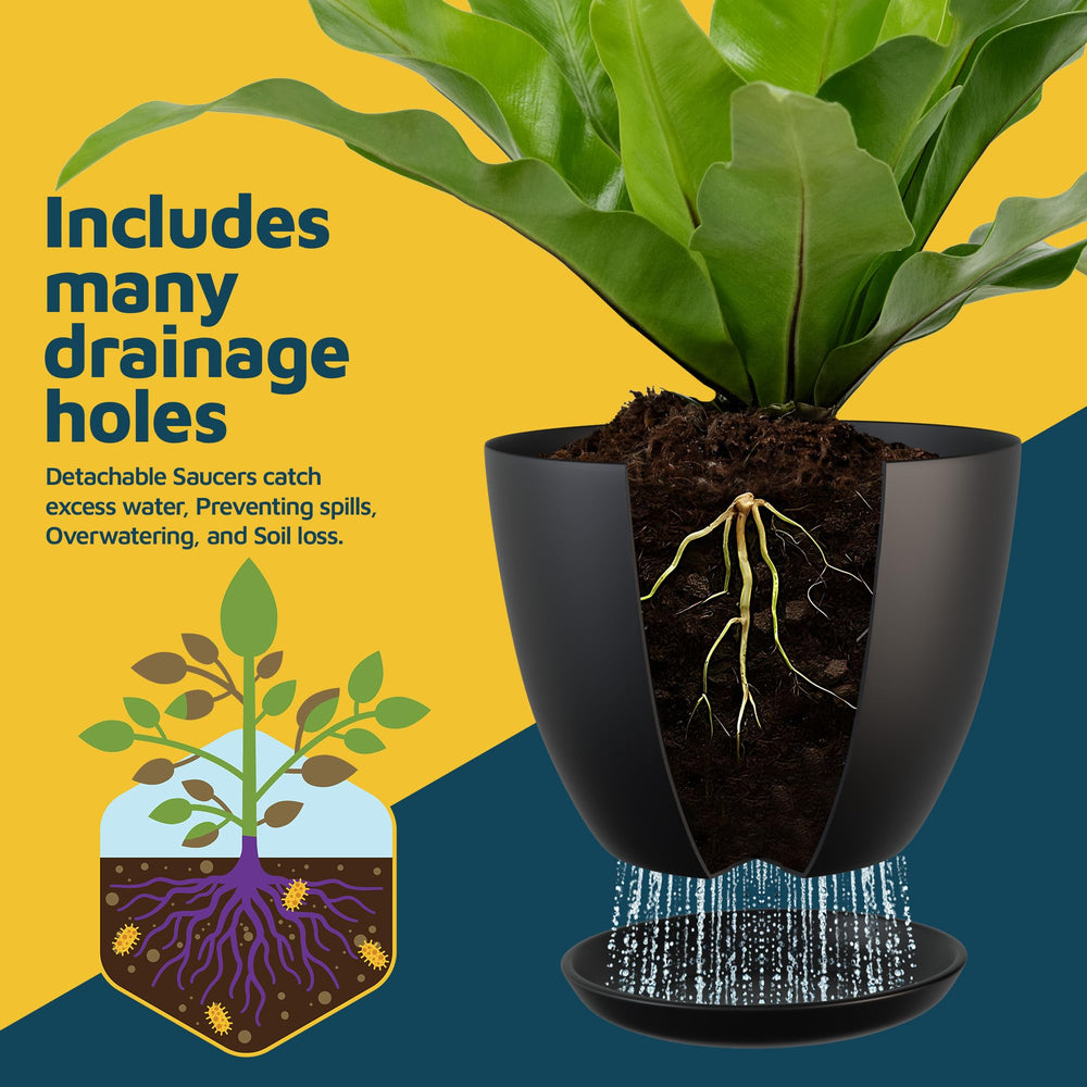 Lifemaster Plant Pot in use with a flower arrangement