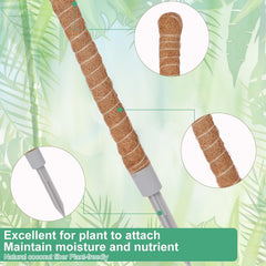 LifeNest 30-inch moss pole in garden setting