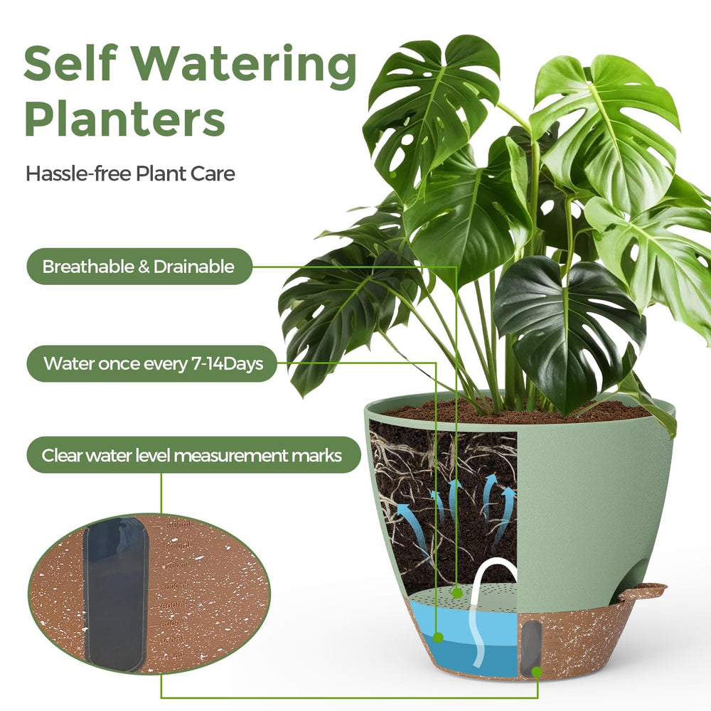 LifeNest 8-inch plant pot displaying modern design