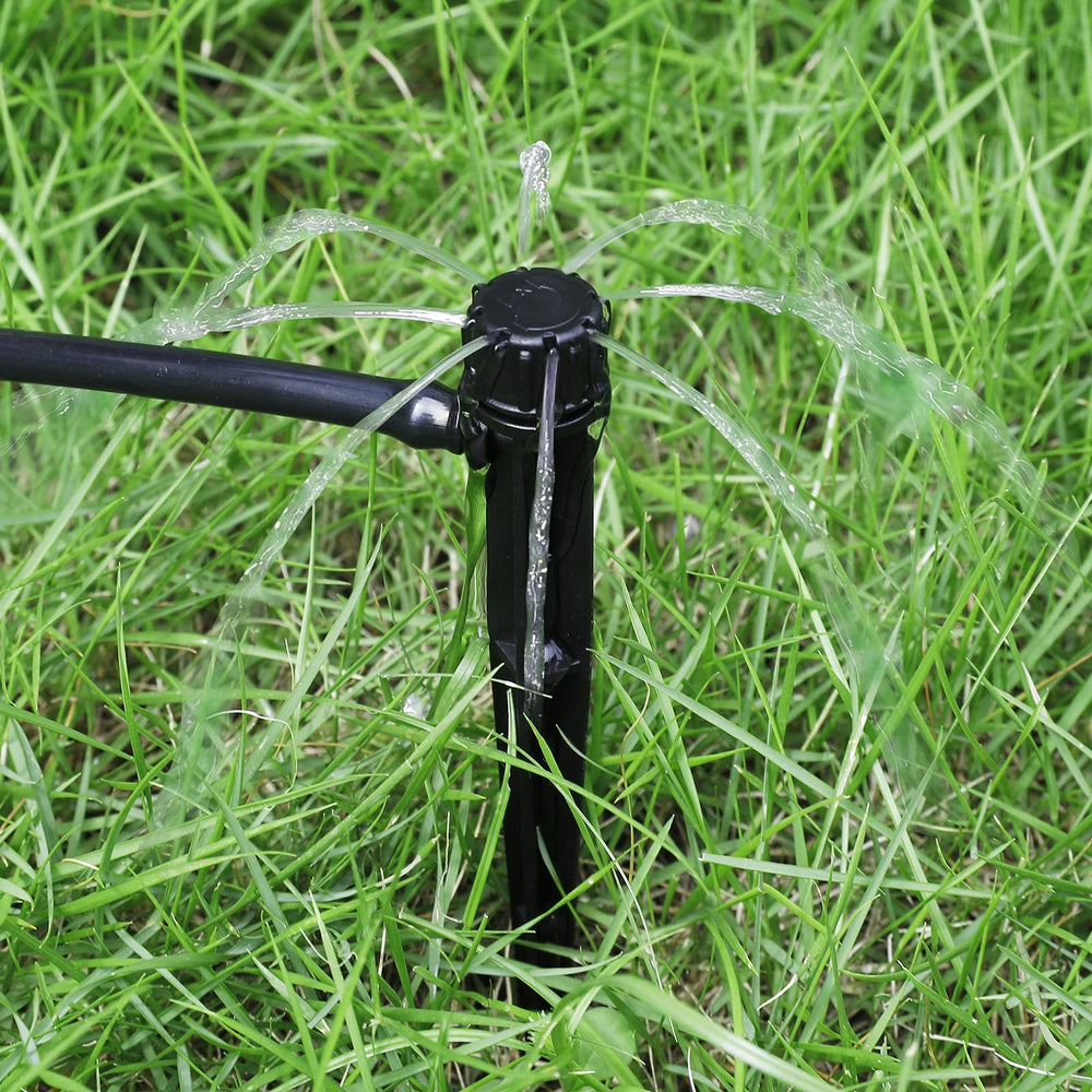Lifestyle image of a garden using Romanend drip irrigation emitters