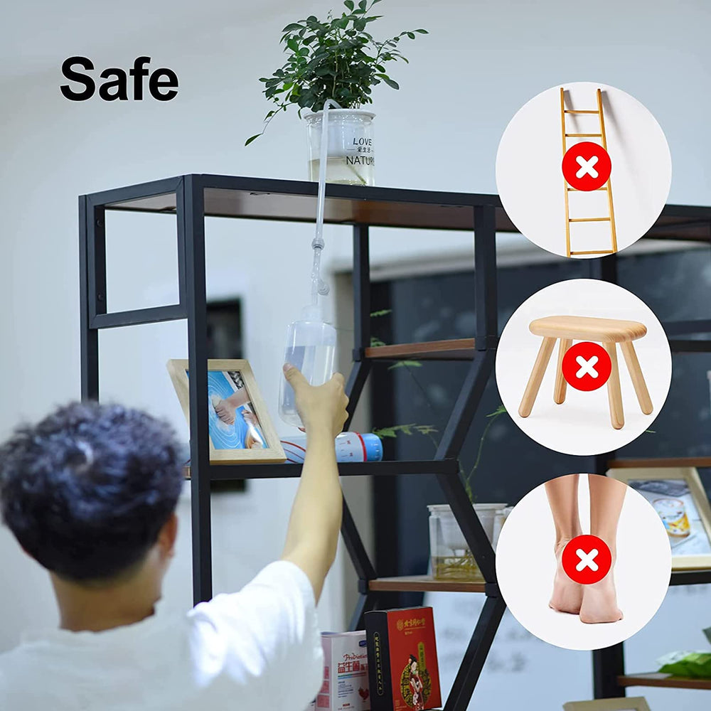 Lifestyle image of BKSAI watering bottle in use on hanging plants