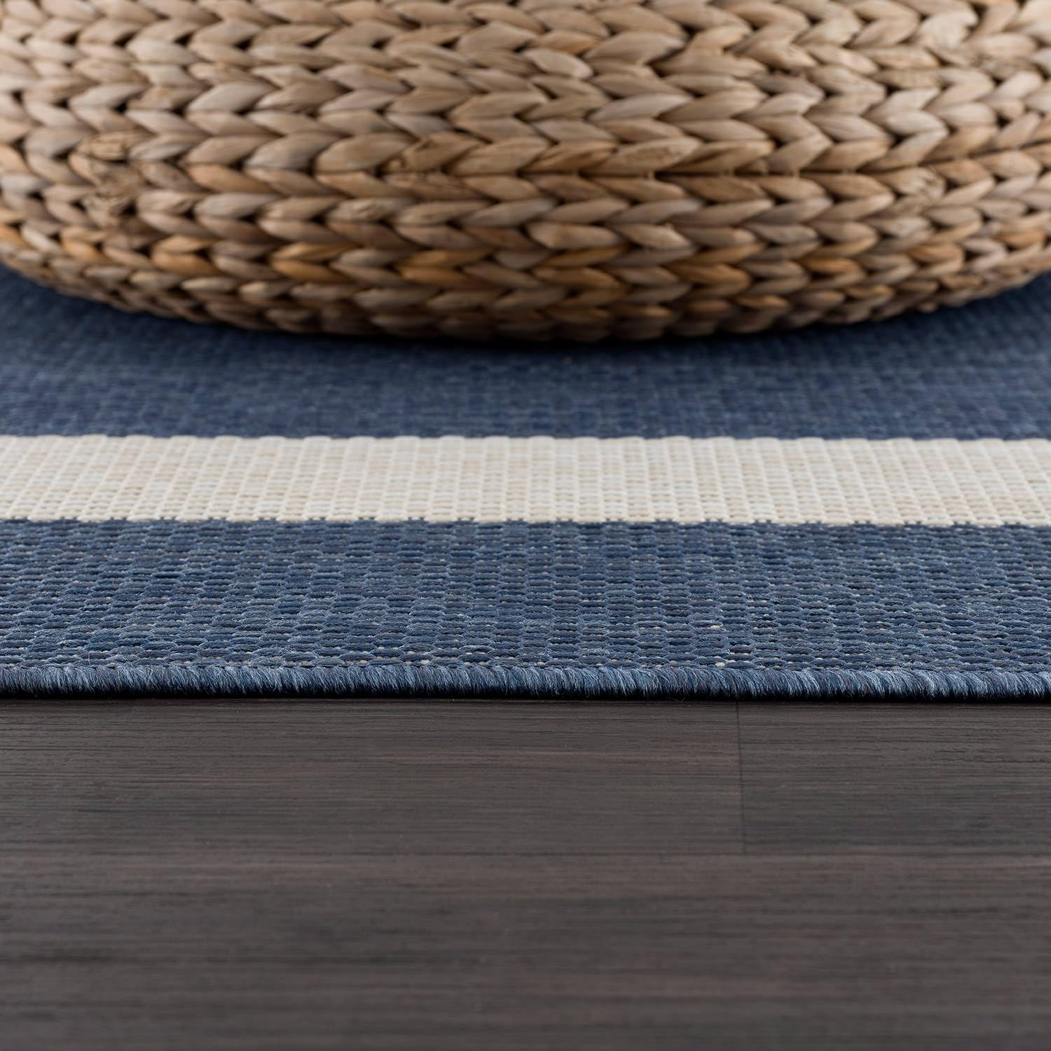 Lifestyle image of CAMILSON Outdoor Rug 8x10 in outdoor decor