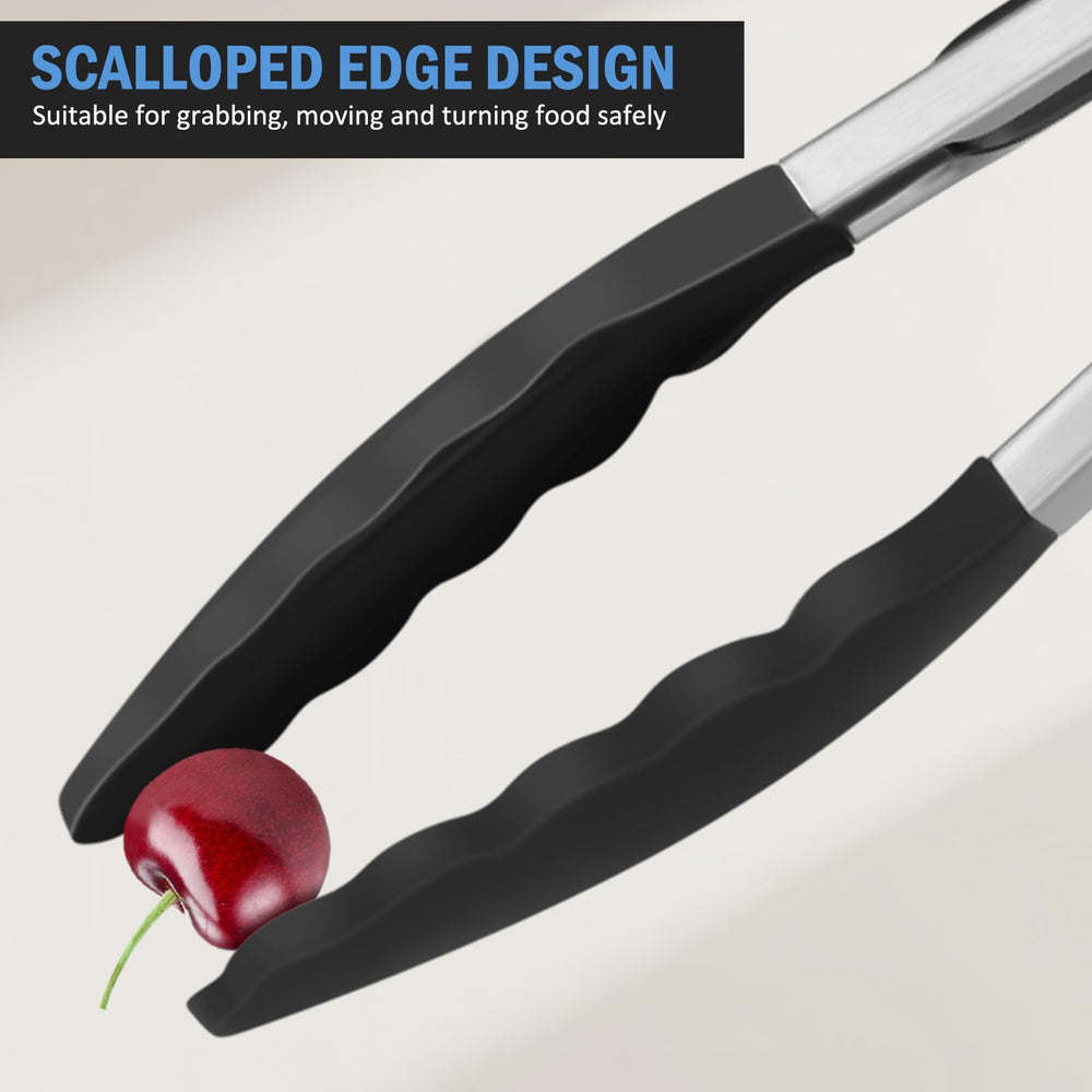 Lifestyle image of EEKEDO tongs in use at a barbecue