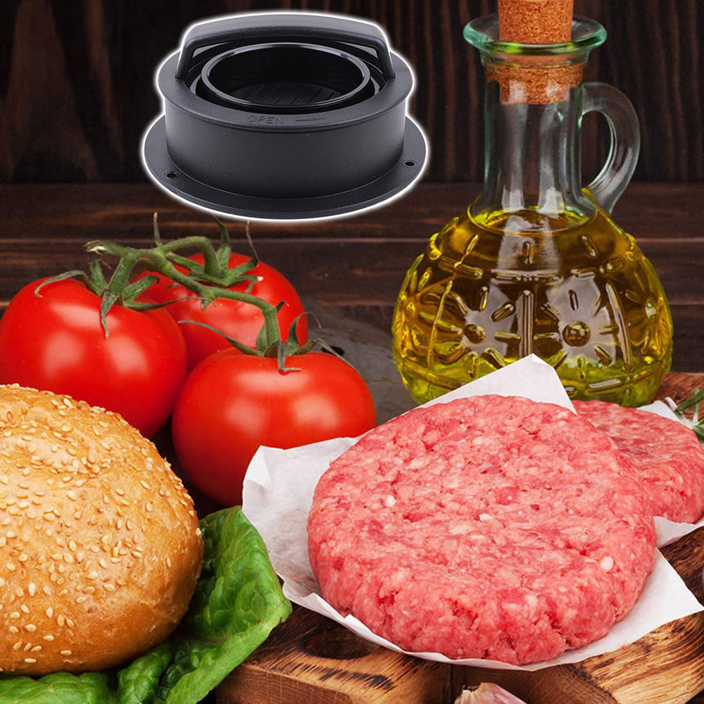 Lifestyle image of EPPARN Burger Press on a barbecue grill