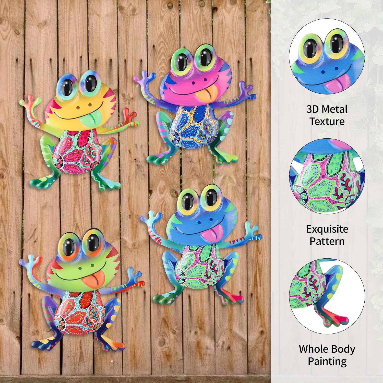 Lifestyle image of Junware Frog Wall Decor in a home setting