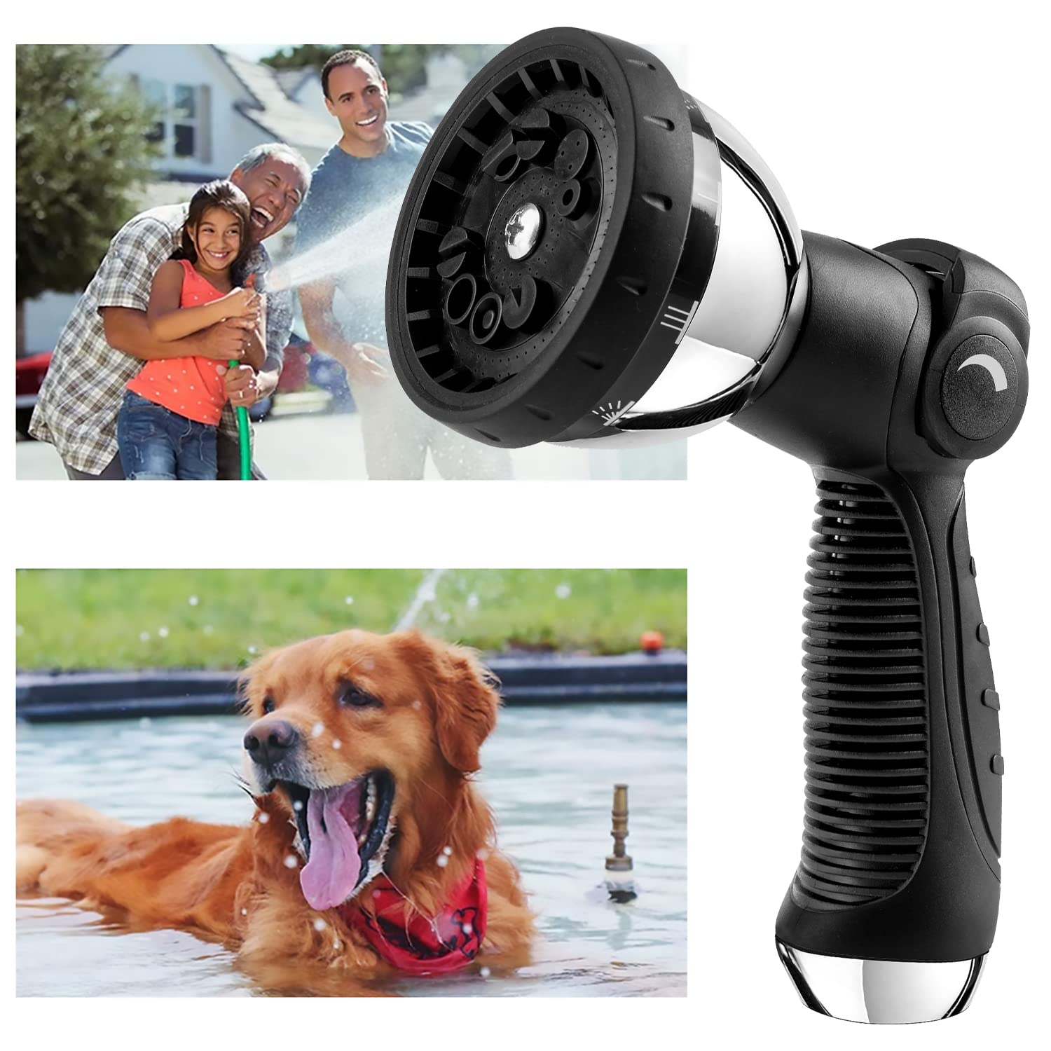 Lifestyle image of REDESS Garden Hose Nozzle in use watering plants