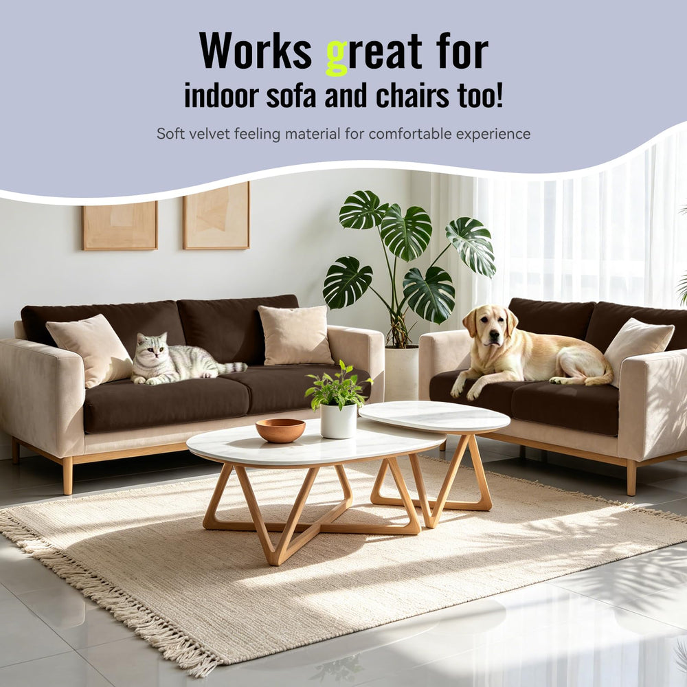 Lifestyle image of Vorshape cushion covers support outdoor décor
