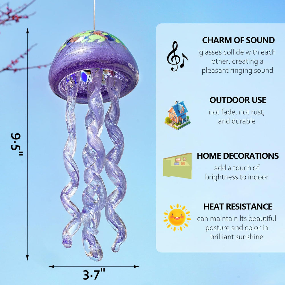 Lifestyle scene featuring the wind chime in a patio decor