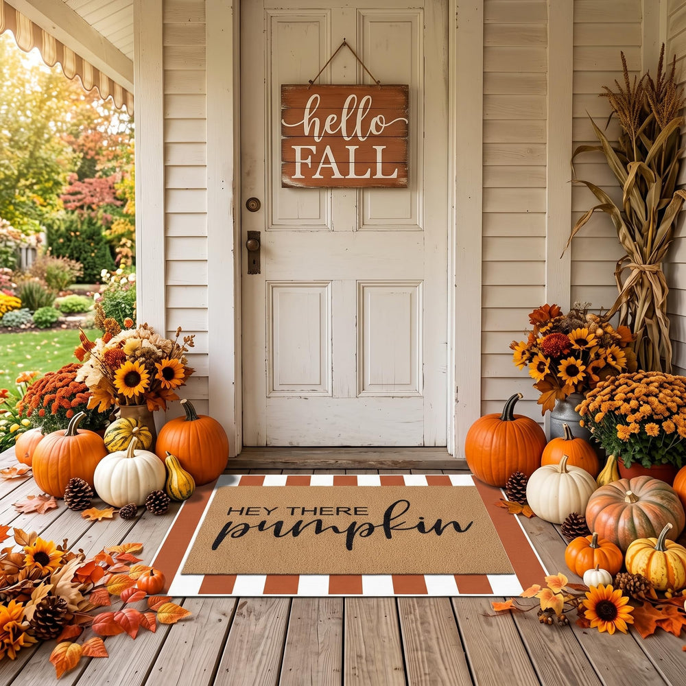 Lifestyle scene of Drydiet doormat on a patio