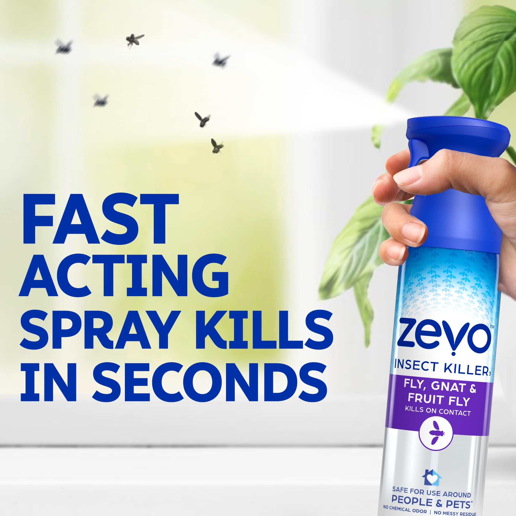 Lifestyle scene of ZEVO Flying Insect Killer Spray on patio