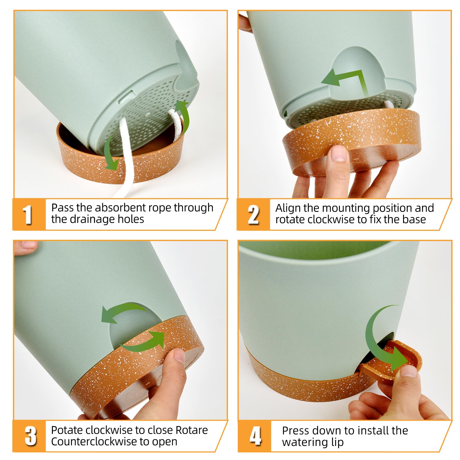 Lifestyle scene showing Vanslogreen planters on a windowsill