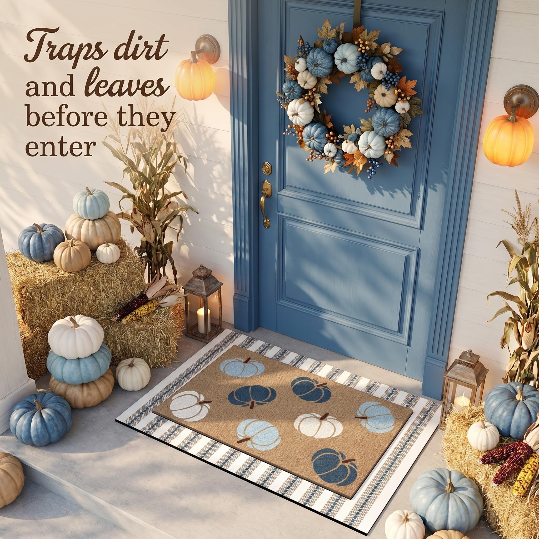 Lifestyle scene with Drydiet doormat on a porch