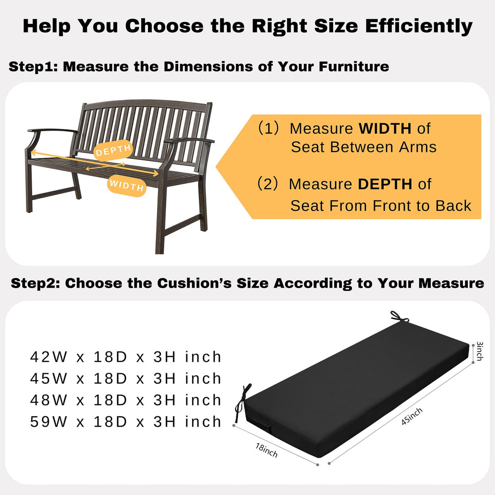 Lifestyle scene with idee-home Outdoor Bench Cushion on a balcony