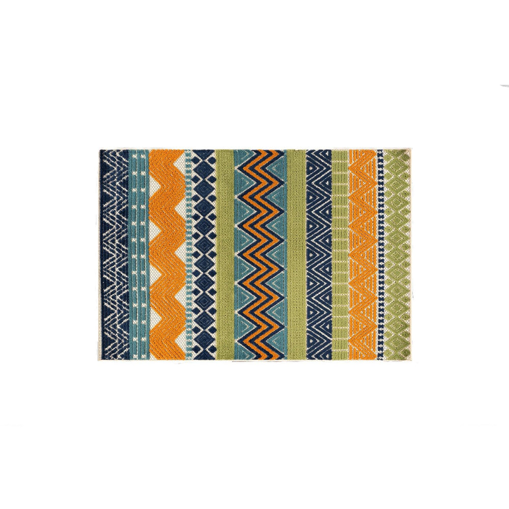 Lifestyle scene with Rugshop Marbella rug on patio