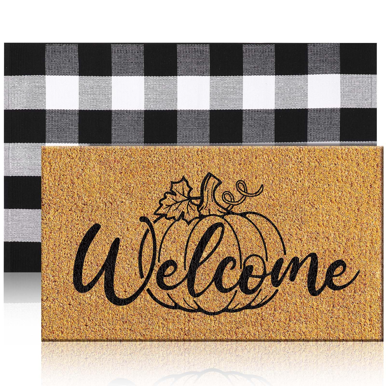 Lifestyle shot of Duraaamo rugs at entryway