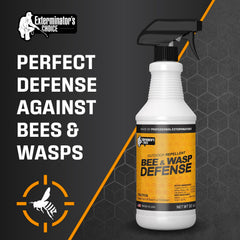 Lifestyle shot of Exterminators Choice Bee Spray used in a garden