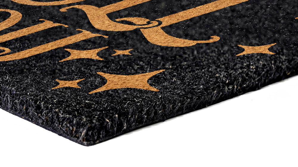 Lifestyle shot of I Put a Spell on You doormat at home entrance